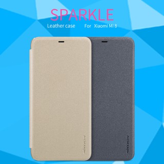 Nillkin เคสมือถือ  รุ่น  Sparkle Leather Case (ของแท้100%) สำหรับ Xiaomi Mi 8