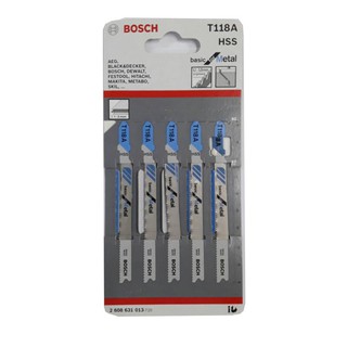 ใบเลื่อยจิ๊กซอ BOSCH T118A  (5ใบ/แพ็ค) BOSCH T118A JIGSAW BLADE