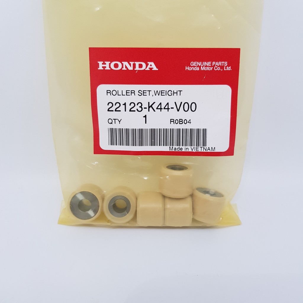 ชุด เม็ดตุ้มน้ำหนัก เม็ดตุ้มแรงเหวี่ยง  SCOOPY-I โฉมปี 2017 ,MOOVE ,ZOOMER-X โฉมปี 2016 แท้ HONDA WEIGHT ROLLER SET  UK