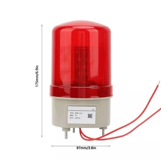 ไฟไซเรน DC 24V / 4 นิ้ว ไฟเตือนหัวเสา ประตูรีโมท⚡️พร้อมส่ง⚡️