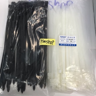สายเคเบิ้ลไทร์ 8×250 mm แบบหนา 100 ชิ้น 9.8นิ้ว