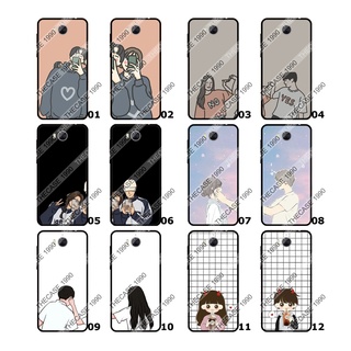 Huawei Y3 2017 Y5 2017 Y5 2018 Y5 Prime Y5 Lite Y5 2019  เคสสกรีน เคสโทรศัพท์ รูปคู่ เคสคู่น่ารัก คู่รัก