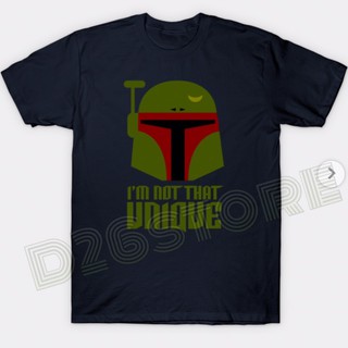 เสื้อยืดคอกลมเสื้อยืด พิมพ์ลาย Boba Fett Cobb Vanth Helmet IM not that Unique The Mandalorian Star Wars Series สําหรับผ