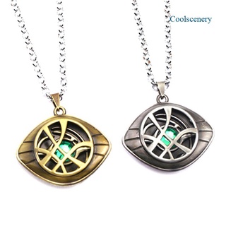 Coolscenery สร้อยคอโซ่จี้รูปดวงตา Dr Dr Dr Strange Eye Of Agamotto สําหรับผู้ใหญ่
