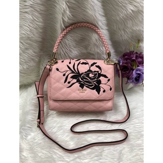 GUESS WOMEN’S EMBROIDERED FLAP SATCHEL HANDBAG 2018!!!