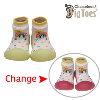 (แพ็คเกจถุง) Chameleon Bigtoes รองเท้าเปลี่ยนสีได้ รองเท้าเด็กหัดเดิน  ลาย SUNNY