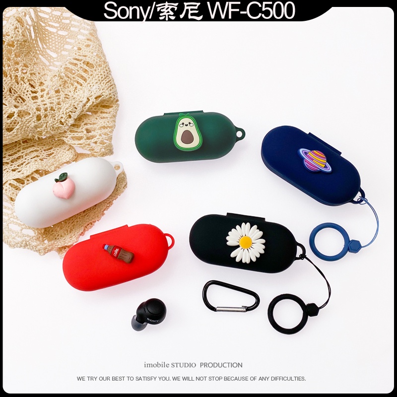 เคสหูฟังบลูทูธ แบบนิ่ม กันกระแทก สําหรับ Sony Wf-c500 Wf-c500
