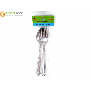 SWING A WAY ช้อน+ส้อม 707-73 2 มม.1 คู่