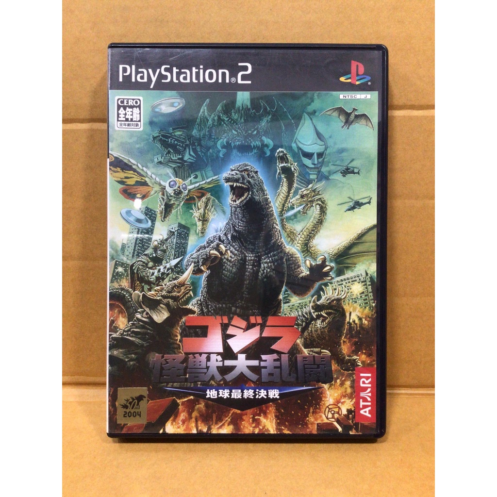 แผ่นแท้ [PS2] Gojira Kaijuu Dairansen: Chikyuu Saishuu Kessen (Japan) (SLPM-65805 | 66197) Godzilla 