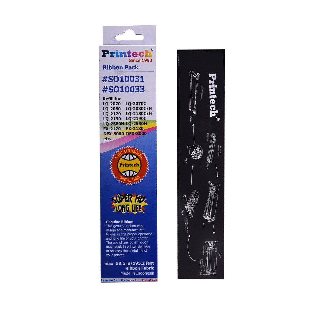 Printech Ribbon Pack Refill SO10031 For LQ2170/LQ2180 (Printer Ribbon)