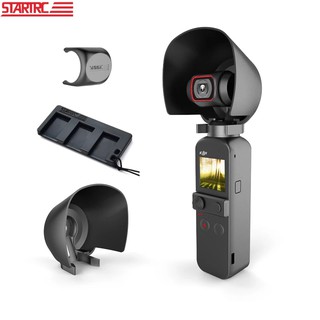 IN STOCK）DJI Pocket 2 Camera Protector Cover Lens Cap Sunshade Sun hood Adapter Holder Kit for DJI Osmo Pocket 2 Gimbal Accessory