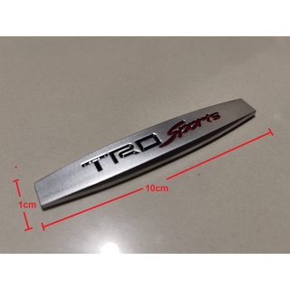 ป้ายโลโก้ TRD Sport อลูมิเนียมขนาด 1 cm x 10 cm สำหรับรถ toyota ทุกรุ่น