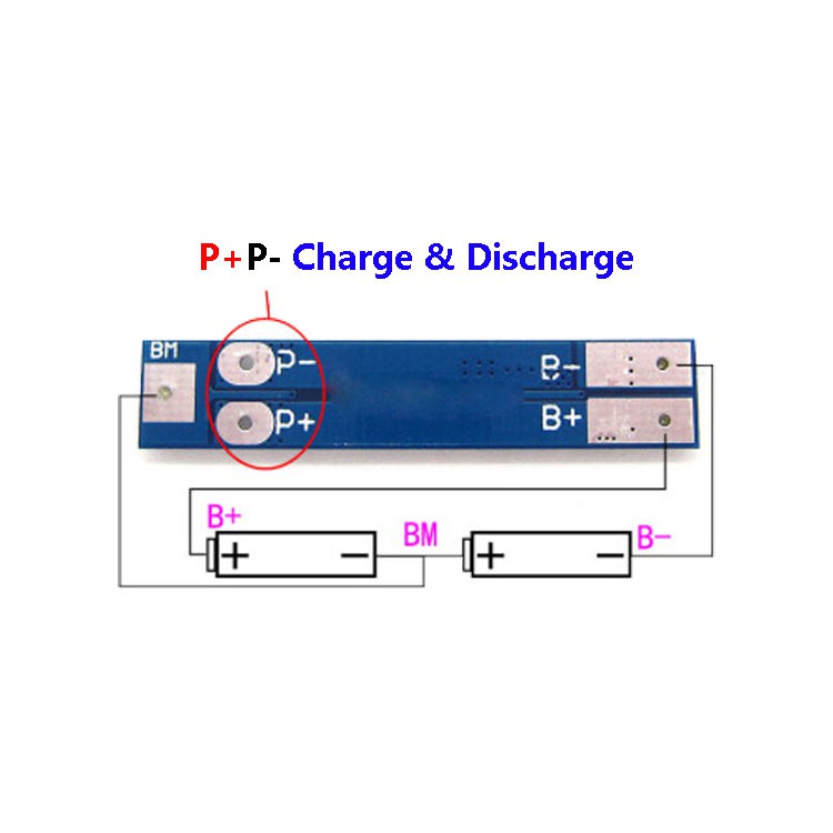 [พร้อมส่ง] 2S 18650 7.4v/8.4v 8-16A for lithium li-ion Battery Protection Board BMS (4MOS) ราคา ถูกที่สุด ดีลบีเคเค แกลเลอรีภาพที่ 2