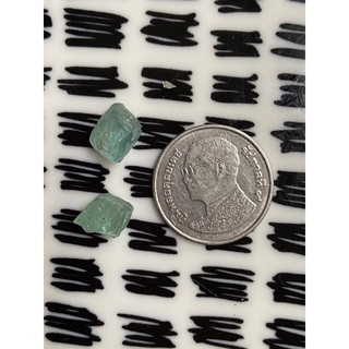 (E) พลอยดิบแท้ บลู อพาไทร์(Blue Apatite)พลอยธรรมชาติ 100% น้ำหนัก 8.00 กะรัต