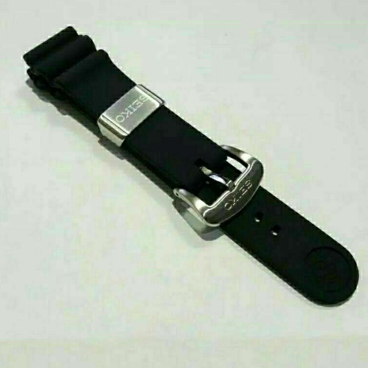 SEIKO DIVER 22MM SILICON WATCH STRAP SEIKO DIVER PROSPIKE BLACK WATCH STRAP
