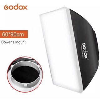 พร้อมส่ง Godox 60 * 90 ซม.Softbox Bowens Mount กล่องนุ่มSpeedliteสตูดิโอStrobeแฟลชภาพสะท้อนแสงDiffuserสำหรับGODOXสตูดิโอ