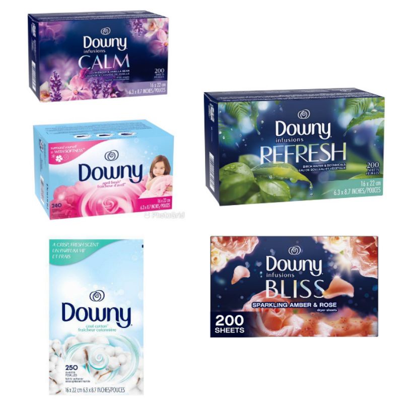 Downy Dryer Sheet แผ่นอบผ้าหอม ปรับผ้านุ่มใส่ในเครื่องอบผ้าดาวน์นี่