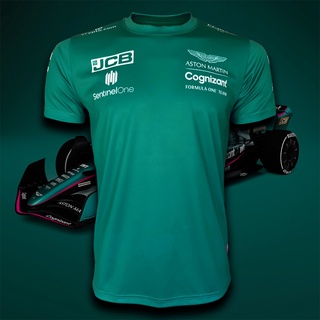 เสื้อยืดคอกลม ฟอร์มูลาวัน Polo Formula One ทีม ASTON MARTIN เสื้อทีม แอสตัน มาร์ติน รุ่น Cognizant #FM0045 ไซส์ S-3XL