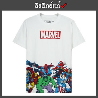 ✅ ลิขสิทธิ์แท้ ✅ เสื้อยืด เสื้อมาเวล เสื้อสีขาว ลาย Avengers เสื้อยืดลายการ์ตูน เสื้อฮีโร่ มาเวล Marvel รุ่น 676