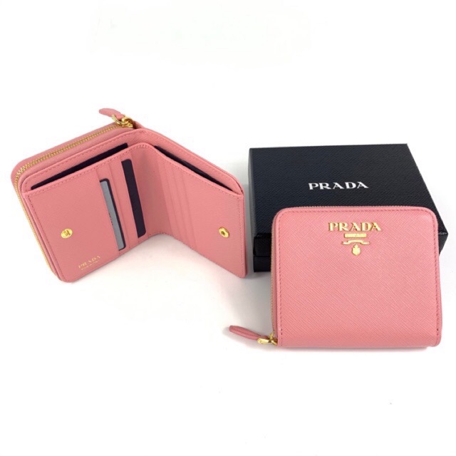 Prada กระเป๋าสตางค์ สีชมพู