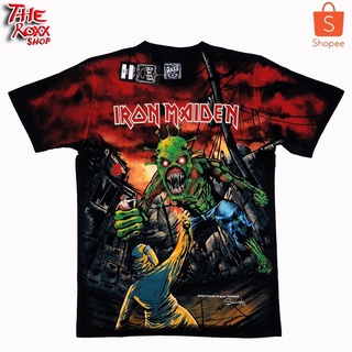 เสื้อวง Iron Maiden ผลิต 500 ตัว ตัวสุดท้าย ป้ายแดง เสื้อวงร็อค เสื้อนักร้อง เสื้อลายเต็มตัว ไม่ร้อน รีบทับได้