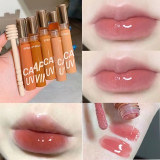 2022 ลิปสติก ลิปน้ำเชื่อม Cappuvini  Lip glaze Water gloss Lip gloss lipstick