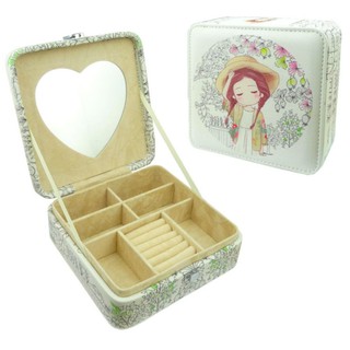 Morning กล่องหนังใส่เครื่องประดับ รุ่น 32604 สีขาว