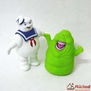 【MC】 Ghostbusters Marshmallow Man Slimer Green Ghost Action Figure Kids Toy Gift