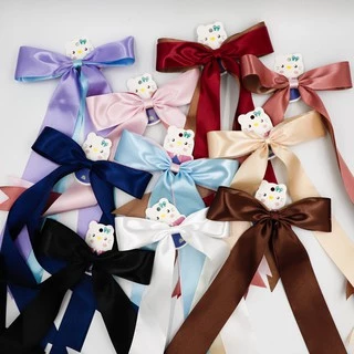 โบว์ติดผม โบว์หางยาวสวยพริ้ว มี 15 สี(พร้อมส่ง)