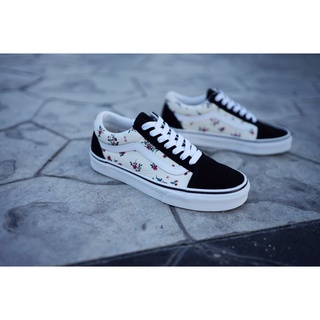 [ของแท้ ส่งฟรี จากไทย] VANS OLD SKOOL CLSWHTTWHT "DITSY FLORAL"