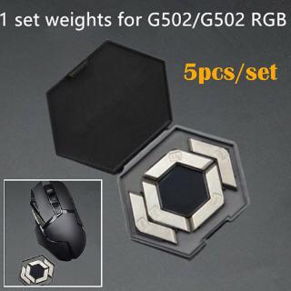 อุปกรณ์ปรับแต่งเมาส์ logitech g 502 proteus core &amp; rgb 3 . 6 กรัมน้ําหนักเบา 5 ชิ้น