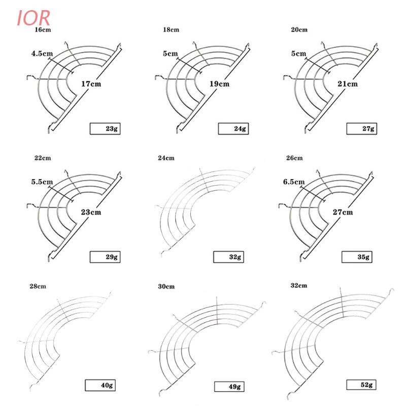 Kitchen Stainless Steel Semi-circular Oil Drain Rack Fried  Oil Drip Filter