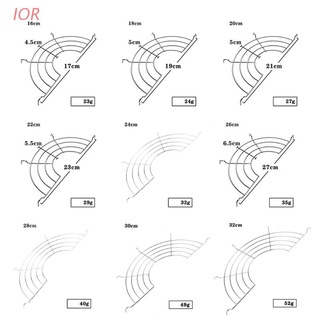 Ior ตะแกรงสเตนเลส ครึ่งวงกลม ระบายน้ํามัน ชั้นนึ่ง ฉนวนกันความร้อน ทําอาหาร บ้าน ทอด อาหาร กรองน้ํามันหยด
