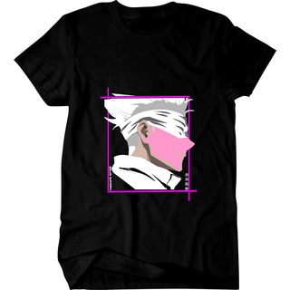 เสื้อยืดแขนสั้นพิมพ์ลาย Jujutsu Kaisen Satoru Gojo สําหรับผู้ชาย