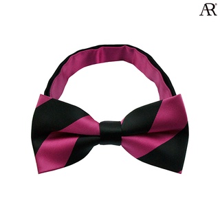 ANGELINO RUFOLO Bow Tie ผ้าไหมทออิตาลี่คุณภาพเยี่ยม โบว์หูกระต่ายผู้ชาย ดีไซน์ Awning สีชมพู/สีฟ้า/สีม่วง