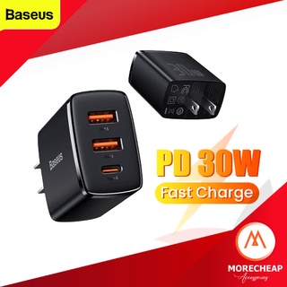 🔥ถูก/แท้🔥Baseus หัวชาร์จ 30W QC 3.0 รองรับเทคโนโลยีชาร์จด่วน PD 20W หัวชาร์จเร็ว ที่ชาร์จแบตมือถือ