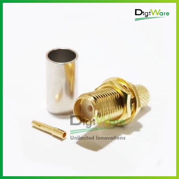 SMA หญิง RG58 LMR195 RG142 RG400 RG223 Crimp