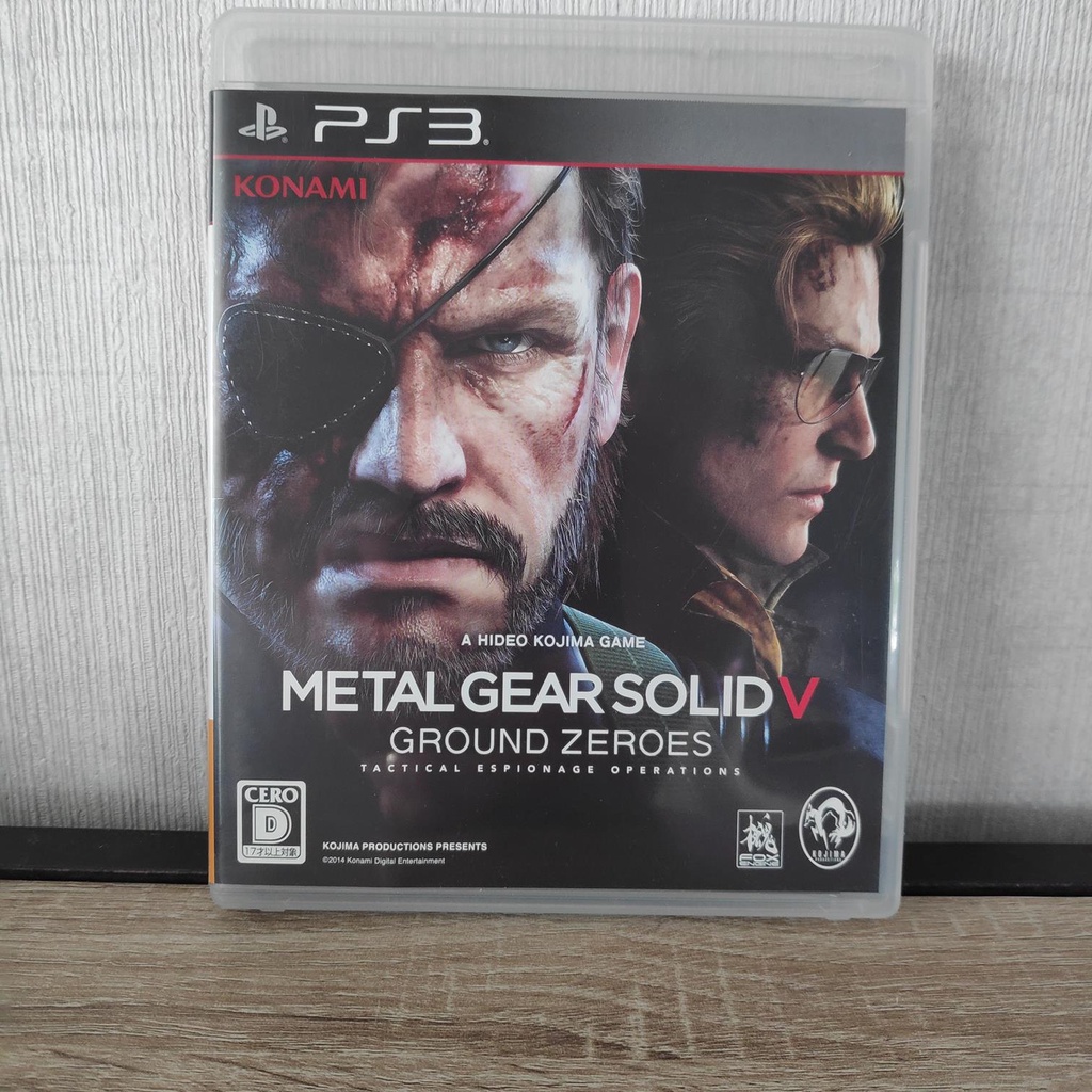 {ภาษาญี่ปุ่น} PS3 Metal Gear Solid V Ground Zeroes PS3 มือ 2 แผ่นสภาพดี zero playstation play station 3 ps 3 ps3