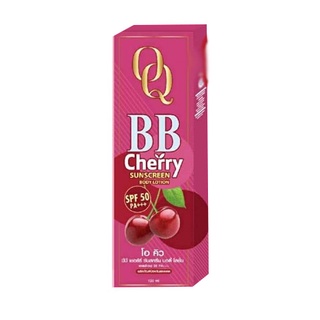 โอ คิว บีบี เชอรี่ ซันสกรีน บอดี้ โลชั่น กล่องชมพู OQ BB Cherry Sunscreen Body Lotion 120 ml.  08079