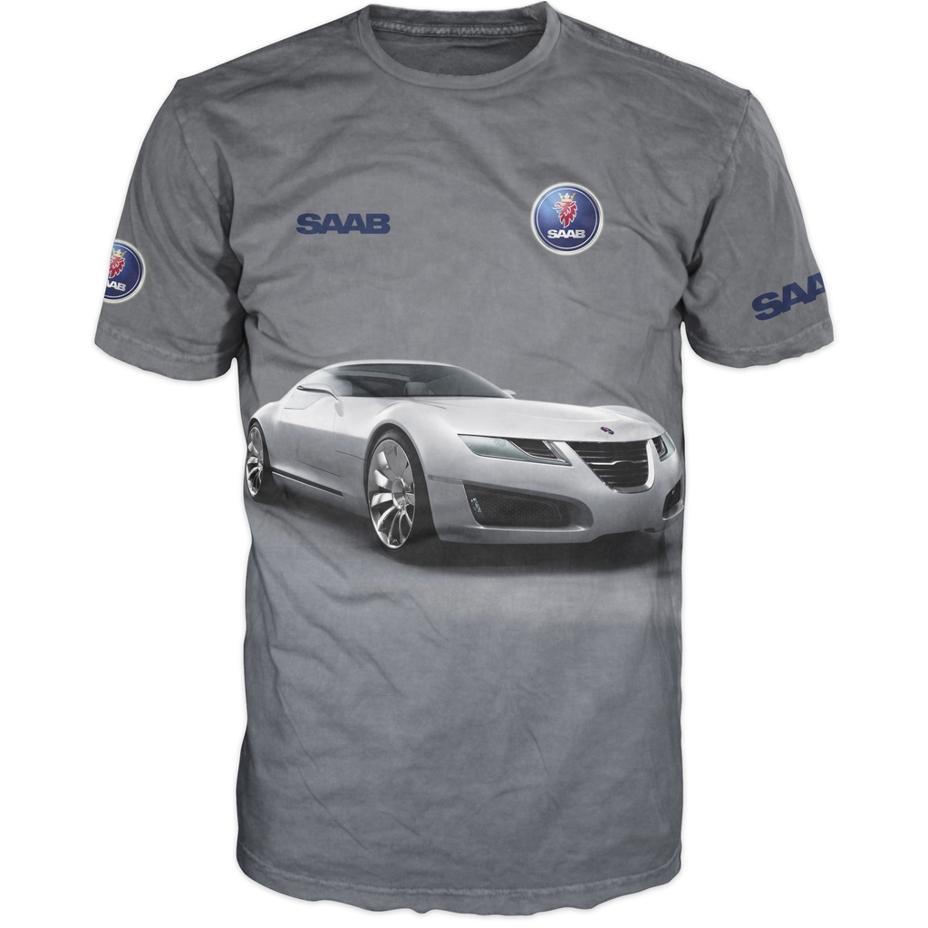 เสื้อยืดสําหรับแฟชั่น saab classic 900 turbo fanswedish aart เสื้อยืด