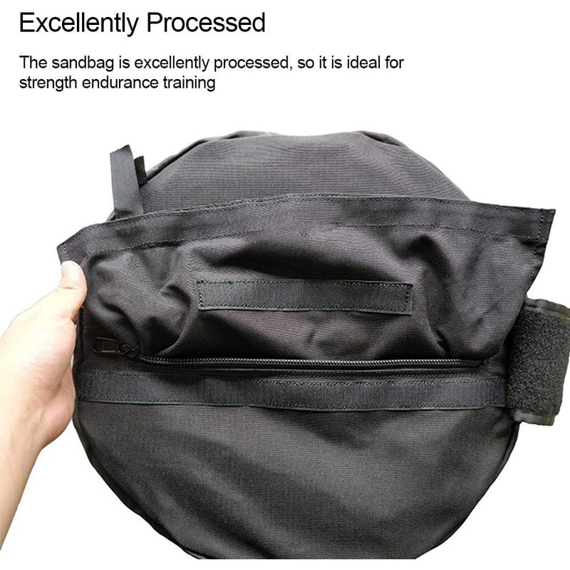 100-300lbs กระบอก Strongman Sandbags Heavy Duty Training Gym Fitness Power Bag สําหรับ Cross Training Weightlifting กระเป๋า - รูปที่ 3