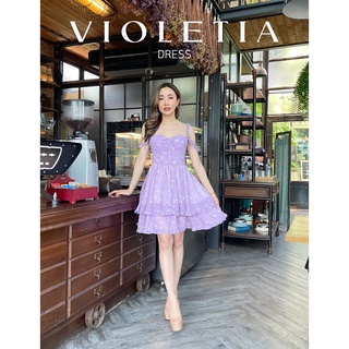 CHERLYNE เดรสสายเดี่ยว รุ่น VIOLETIA DRESS