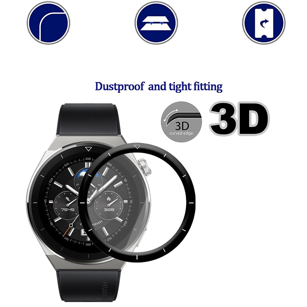 Pmma ฟิล์มกันรอยหน้าจอ แบบเต็มจอ อุปกรณ์เสริม สําหรับ Huawei Watch GT 3 Pro