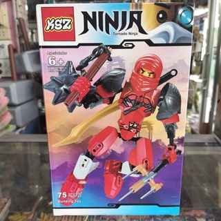 เลโก้ นินจา Lego Ninja Tornado Red Ninja 75 ชิ้น ของเล่น ฝึกทักษะ สมาธิ จินตนาการ ต่อง่าย มีคู่มือให้