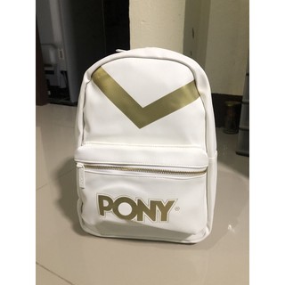 กระเป๋าเป้ PONY สีขาว