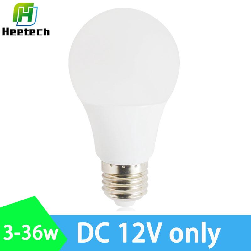 หลอดไฟ Led 12V DC E27 3W 5W 7W 9W 12W 15W ความสว่างสูง สําหรับตั้งแคมป์