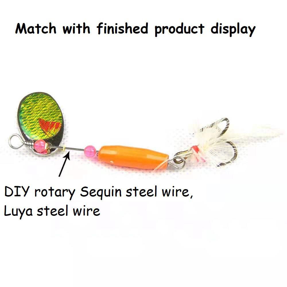 CLAYSOUL​ เหยื่อตกปลาลวดเหล็กอุปกรณ์ตกปลา20ชิ้นแกนลวดคู่มือคอมโพสิตเหยื่อปลอมเครื่องมือตกปลา ทําเอง เหยื่อตกปลาลวด - รูปที่ 6