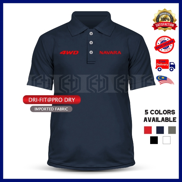 Baju Sulam Navara 4WD Nissan Polo T เสื้อ Kolar ไมโครไฟเบอร์แห้ง Fit เสื้อยืดเสื้อ Unisex Motorsport