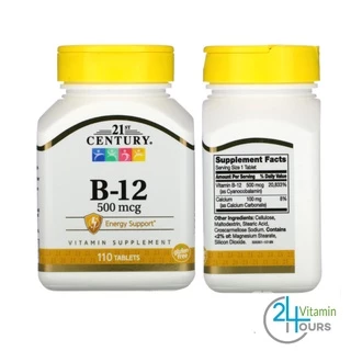 [พร้อมส่ง ] 21st Century , วิตามินบีรวม B-Complex, B-6, B-12, B-50 Complex , B-100 Complex, Stress B