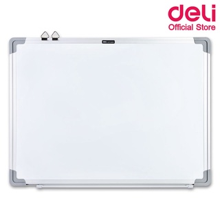 Deli V450 Whiteboard กระดานไวท์บอร์ดแม่เหล็กขอบมน ขนาด 18 × 24 นิ้ว อุปกรณ์สำนักงาน กระดานไวท์บอร์ด เครื่องเขียน ไวท์บอร์ด ไวท์บอร์ดA4